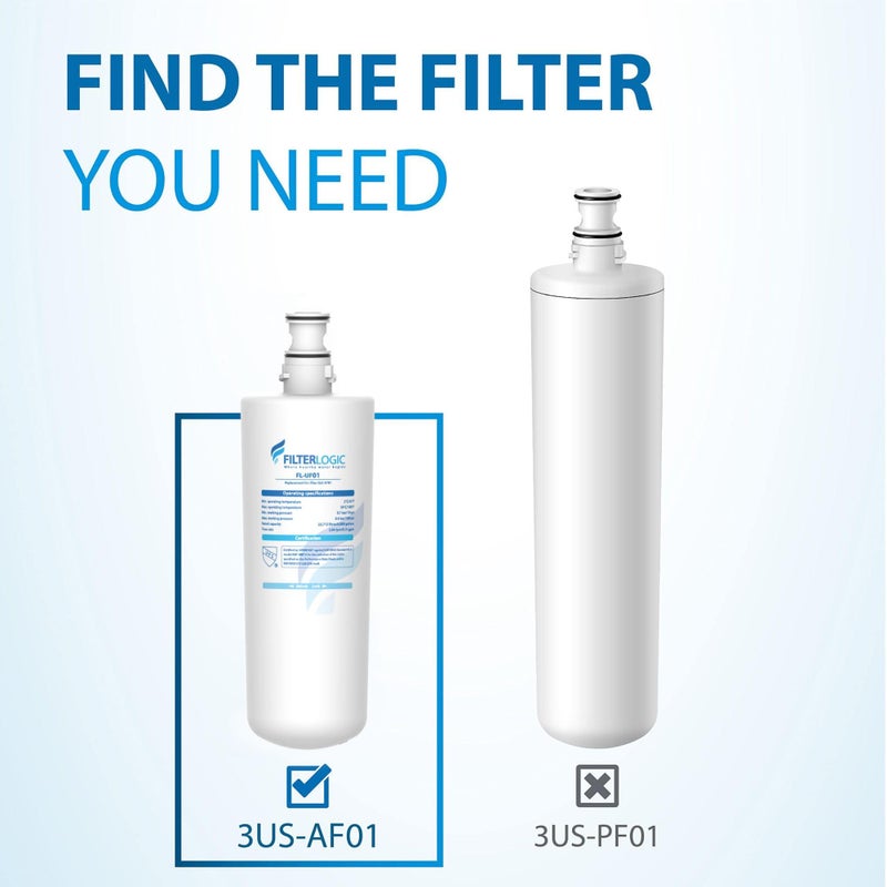 Filterlogic 3US-AF01 Under Sink Water Filter, Replacement for Standard 3US-AF01, 3US-AS01, WHCF-SRC, WHCF-SUFC, WHCF-SUF, NSF/ANSI 42 Certified (Pack of 2) - Image 3